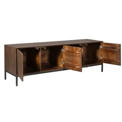 Tv Meubels-StarFurn Tv-meubel Bruin Hout - 165x45x55cm - Madison