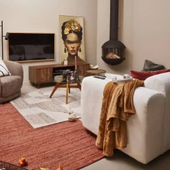 Tv Meubels-Leen Bakker TV-meubel Imre - walnoot - 45x140x40 cm