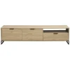 Leen Bakker TV-meubel Lucca - eikenkleur - 46x185x48 cm
