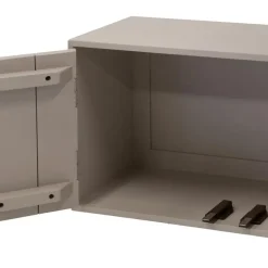Tv Meubels-Giga Meubel Tv-Meubel Taupe Mangohout - 3-Deurs - 200x30x40cm - Loiza