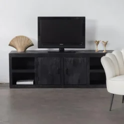 Giga Meubel Tv-Meubel Xander Zwart Mangohout