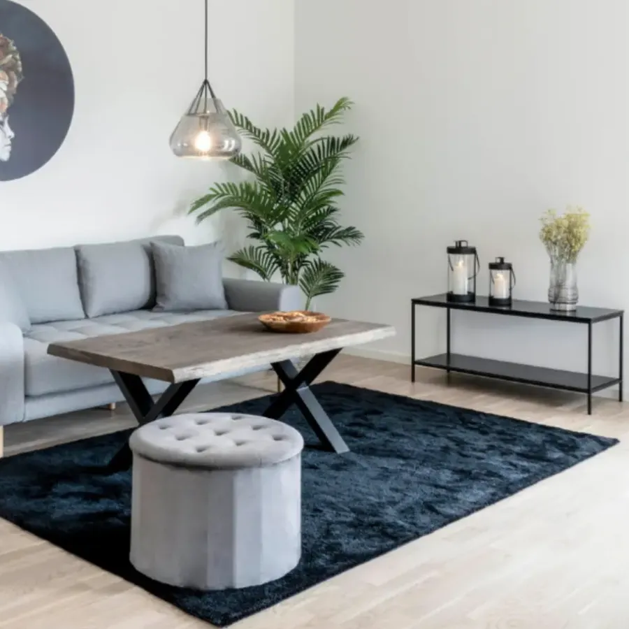 Tv Meubels-House Nordic Tv-Meubel Zwart - Metaal & Melamine - Kast Vita