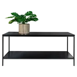 Tv Meubels-House Nordic Tv-Meubel Zwart - Metaal & Melamine - Kast Vita