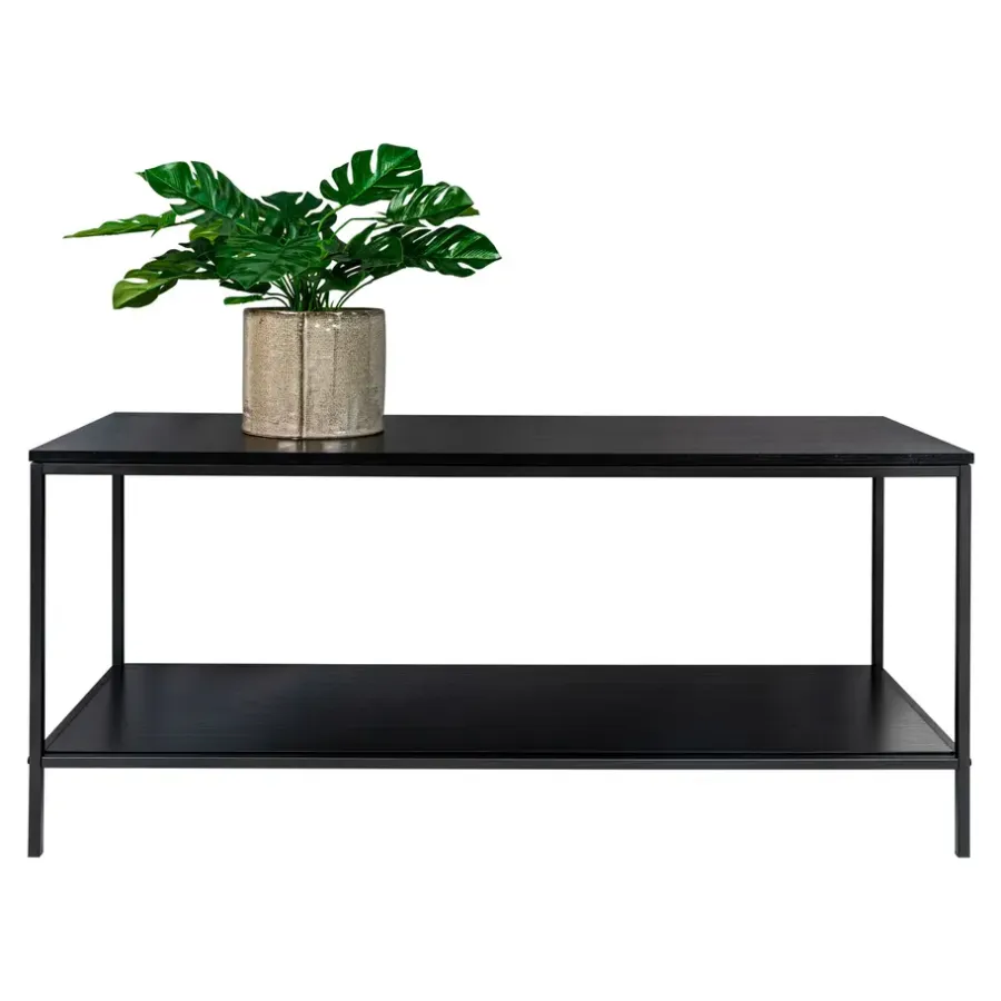 Tv Meubels-House Nordic Tv-Meubel Zwart - Metaal & Melamine - Kast Vita