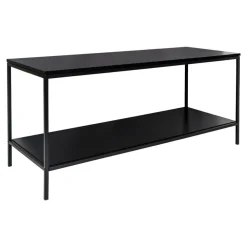 Tv Meubels-House Nordic Tv-Meubel Zwart - Metaal & Melamine - Kast Vita