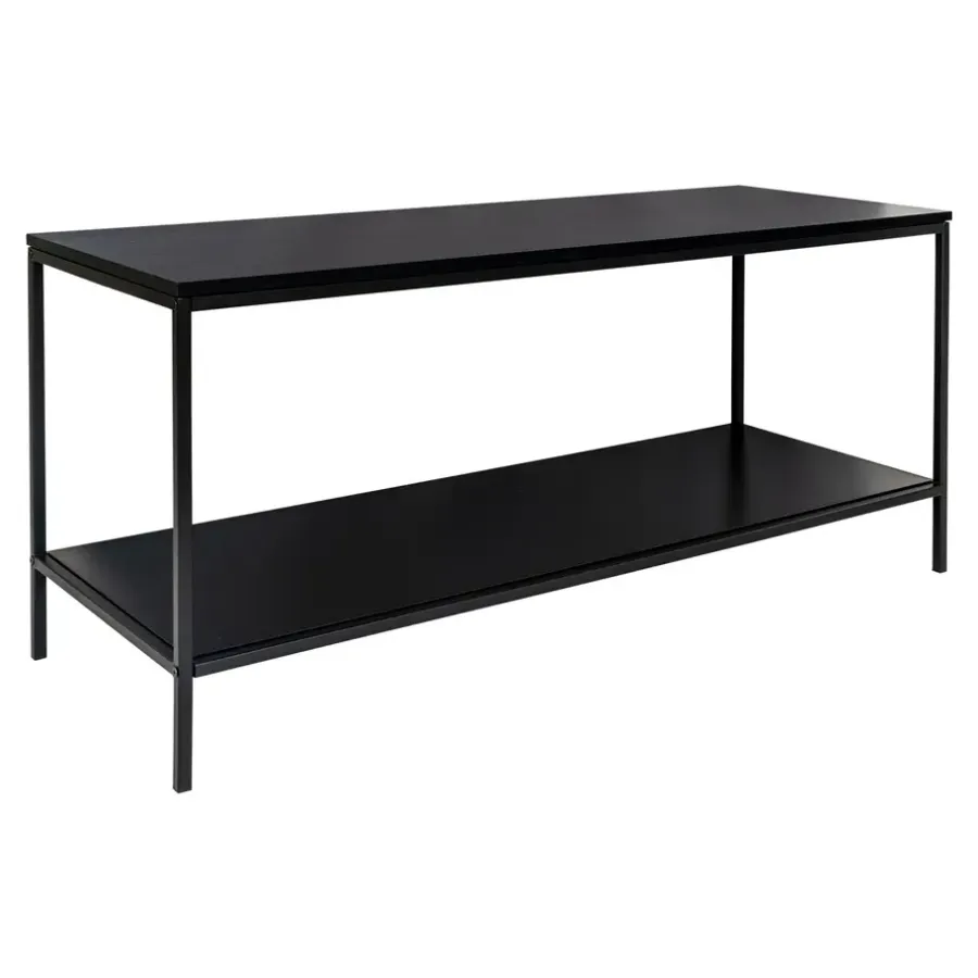 Tv Meubels-House Nordic Tv-Meubel Zwart - Metaal & Melamine - Kast Vita