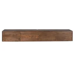 Tv Meubels-StarFurn Tv-meubel Zwevend Bruin Hout - 240x35x30cm - Vision