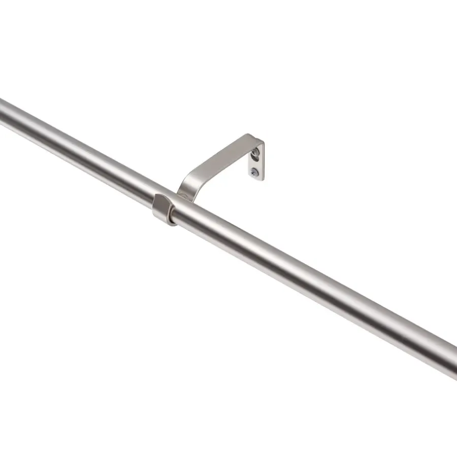 ACAZA Uitschuifbare Gordijnroede - Aanpasbaar - Stang van 90-170 cm - Zilver