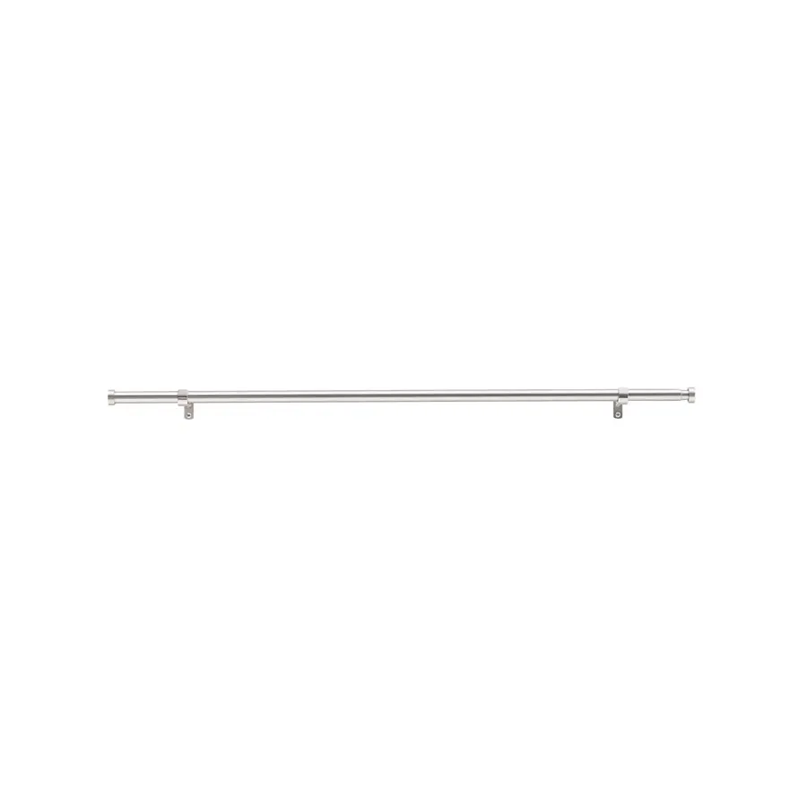 ACAZA Uitschuifbare Gordijnroede - Aanpasbaar - Stang van 90-170 cm - Zilver