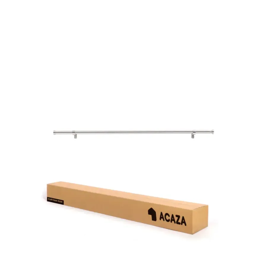 ACAZA Uitschuifbare Gordijnroede - Aanpasbaar - Stang van 90-170 cm - Zilver