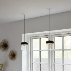 Lampenkappen-Leen Bakker Umage Acorn lampenkap zwart met brass - Ø 14 cm
