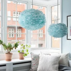 Lampenkappen-Leen Bakker Umage Eos Mini lampenkap light blue - Ø 35 cm