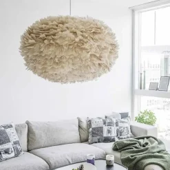 Lampenkappen-Leen Bakker Umage Eos X-large lampenkap light brown - Ø 75 cm