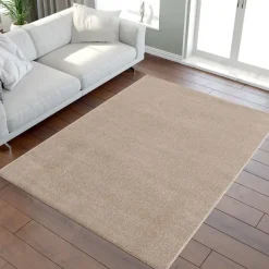 Muratap Uni Effen Laagpolig Vloerkleed Modern Beige - 300x400 CM
