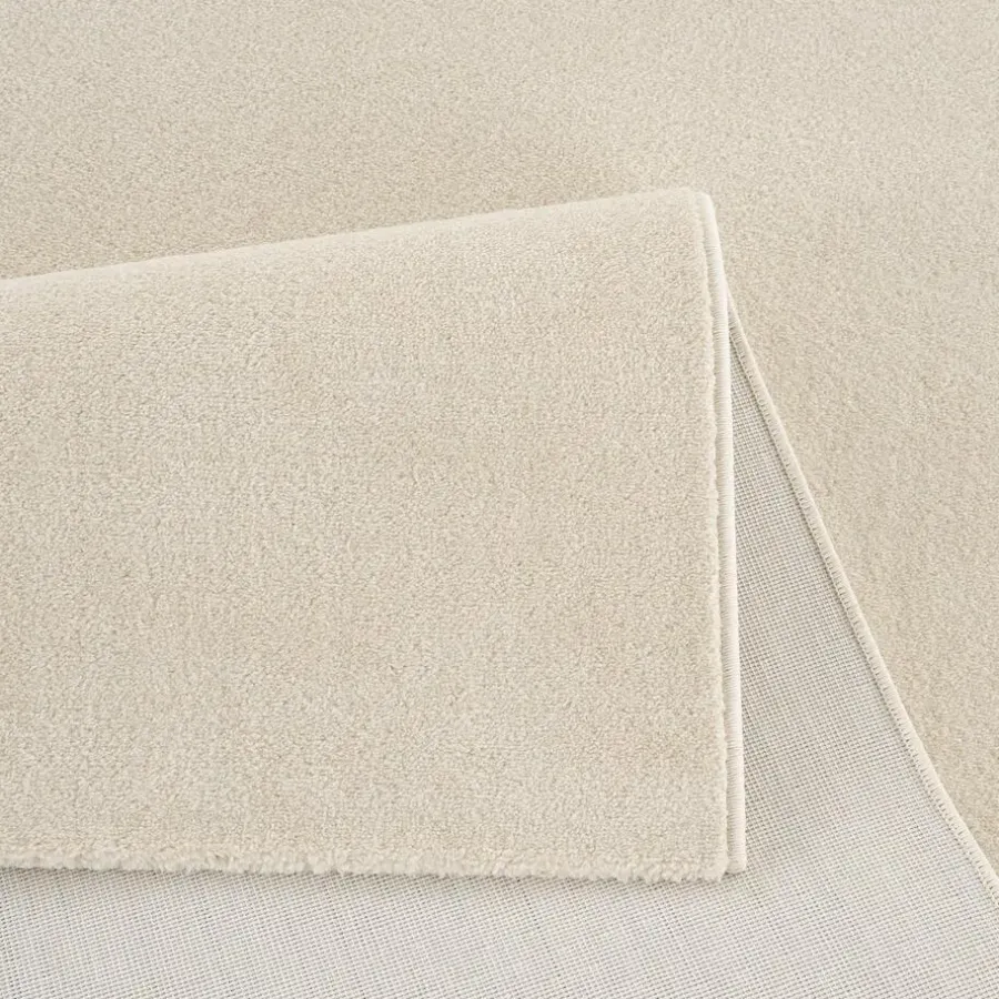 Muratap Uni Effen Laagpolig Vloerkleed Modern Creme - 300x400 CM