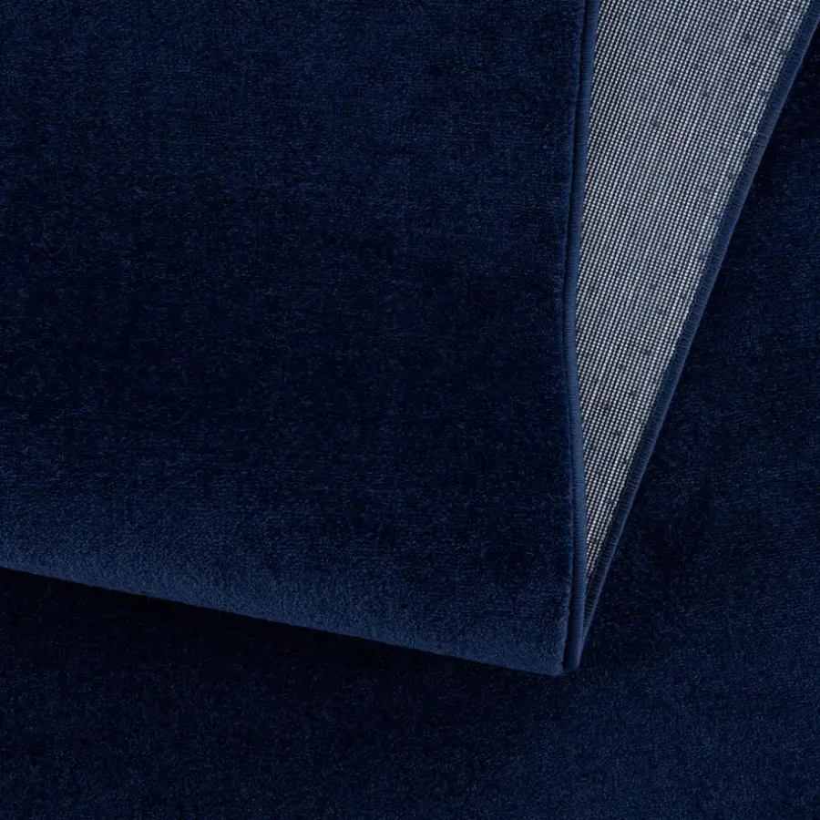 Muratap Uni Effen Laagpolig Vloerkleed Modern Donker Blauw Navy - 140x200 CM