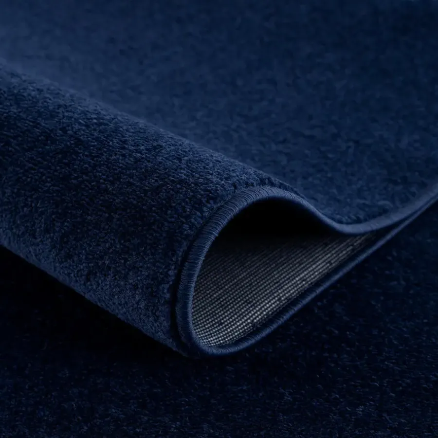Muratap Uni Effen Laagpolig Vloerkleed Modern Donker Blauw Navy - 140x200 CM