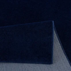 Muratap Uni Effen Laagpolig Vloerkleed Modern Donker Blauw Navy - 140x200 CM
