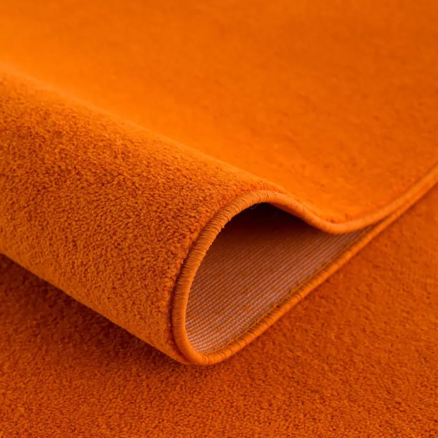 Muratap Uni Effen Laagpolig Vloerkleed Modern Oranje - 160x230 CM