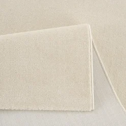 Vloerkleden|Laagpolige Vloerkleden-Muratap Uni Effen Laagpolig Vloerkleed Modern Creme - 250x250 CM Vierkant