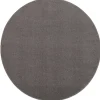 Muratap Uni Rond Effen Laagpolig Vloerkleed Modern Grijs - 300 CM ROND