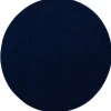 Muratap Uni Rond Effen Laagpolig Vloerkleed Modern Donker Blauw Navy - 120 CM ROND
