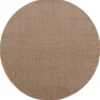 Muratap Uni Rond Effen Laagpolig Vloerkleed Modern Beige - 150 CM ROND