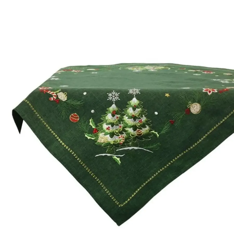 Tafelkleden-Unique Living - Embroiderie Serena - 85x85cm - Multikleur