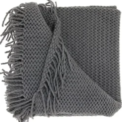 Plaids-Unique Living - Plaid Kos - 127x152cm - Grey