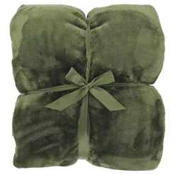 Plaids-Unique Living - Plaid Silke 150x200cm - Winter Green