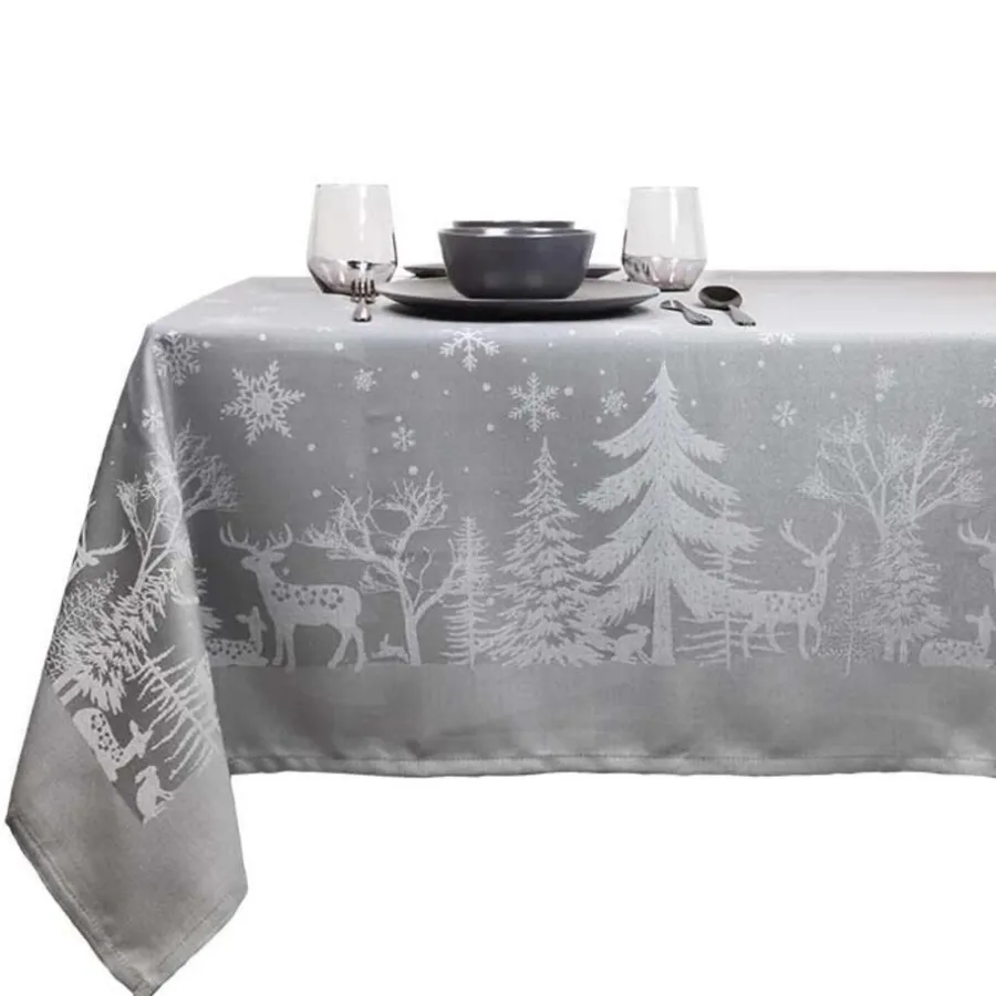 Tafellopers-Unique Living - Tafelkleed Rody - 150x300cm - Grey