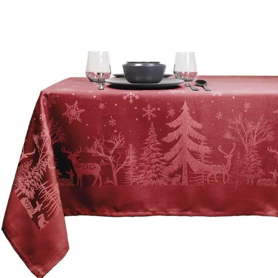 Tafellopers-Unique Living - Tafelkleed Rody - 150x200cm - Red