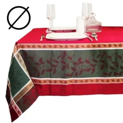Tafellopers-Unique Living - Tafelkleed Oliver - 180x180cm - Rood