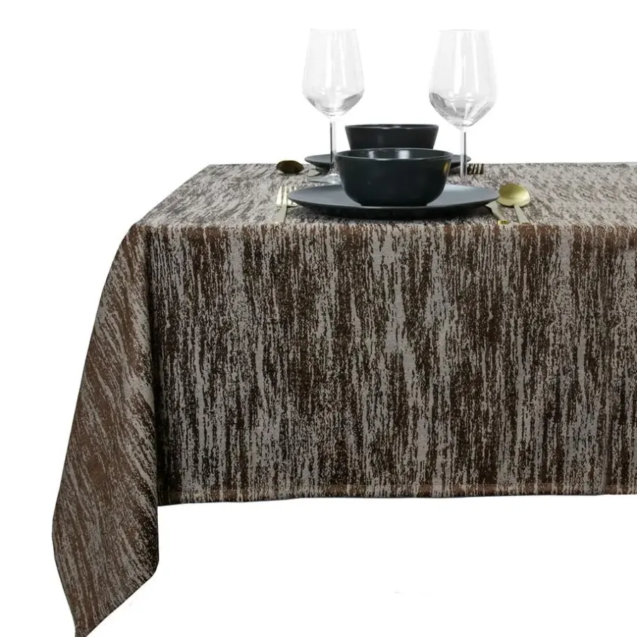 Unique Living - Tafelkleed Neomi 145x200cm - Rocky Brown