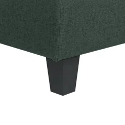 Hockers En Voetenbanken-Beliani UNSTAD - Hocker - Donkergroen - Polyester