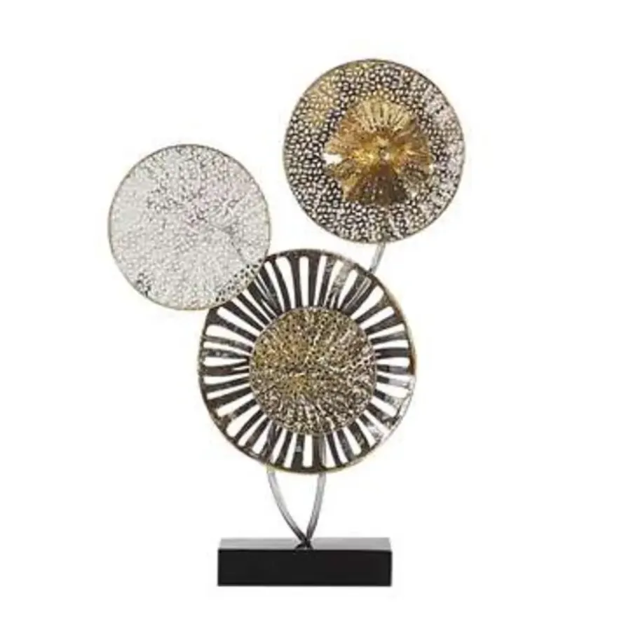 Beelden-Beliani URANIUM - Decofiguur - Zilver - Metaal