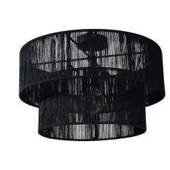 Urban Interiors - Plafondlamp - Diro zwart Jute - Ø45