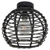 Urban Interiors - Plafondlamp - Bamboe Zwart - Ø30
