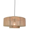 Urban Interiors Hanglamp Drum Ø50x 25cm. jute