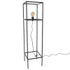 Staande Lampen-Urban Interiors Vloerlamp Frame - H 120 cm - B 30 cm - zwart