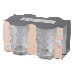 Waterglazen-Urban Living Drinkglazen Athene - 4x stuks - glas - 200 ml