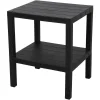 Wandrekken-Urban Living Opbergrek - zwart - kunststof - 39 x 33 x 45 cm