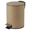 Prullenbakken-Urban Living Pedaalemmer Toulon - beige - 3L - metaal