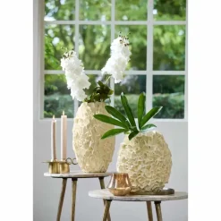 Light & Living Vaas Agello - Wit - Ø28cm