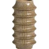 Vazen-Leen Bakker Vaas Bolia - bruin - keramiek - 34xØ17 cm