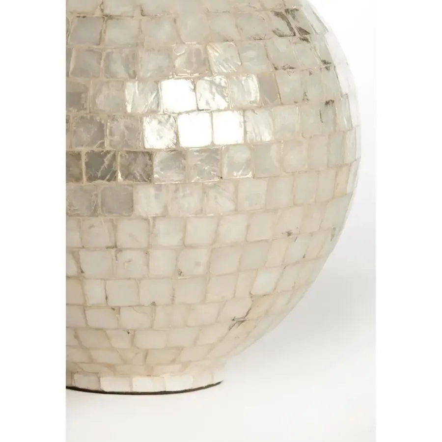 Light & Living Vaas Elorza - Crème - Ø28cm