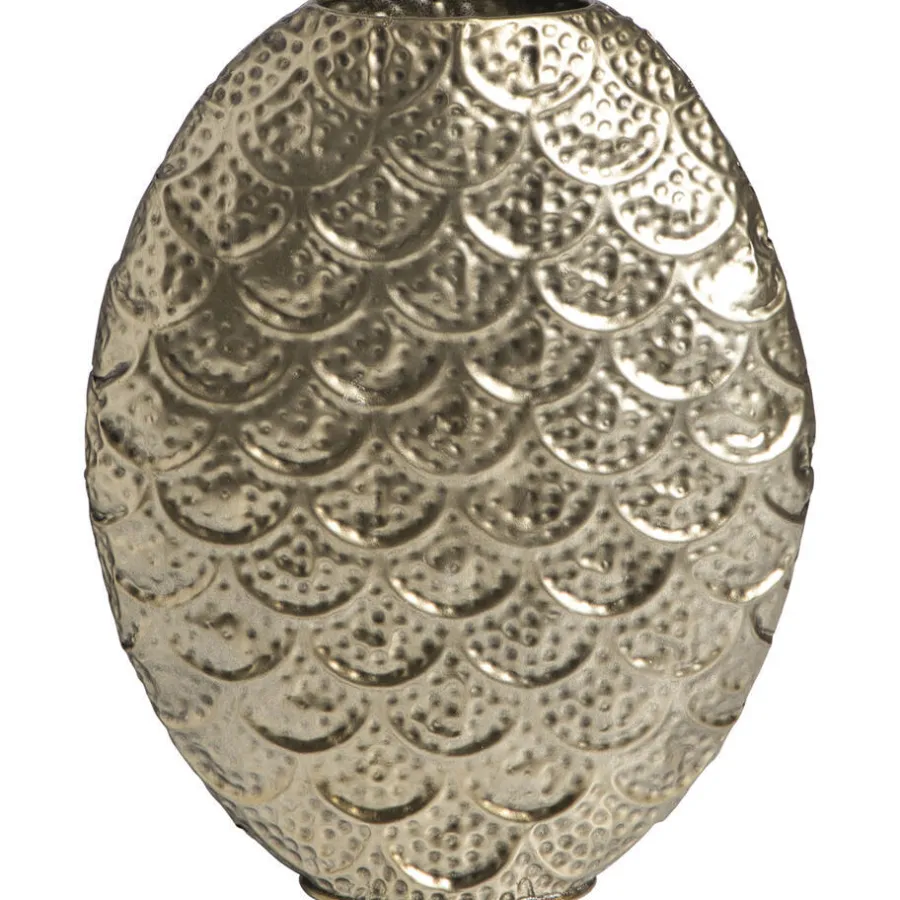 Leen Bakker Vaas Florence goudkleur metaal - 35x27,5x9 cm