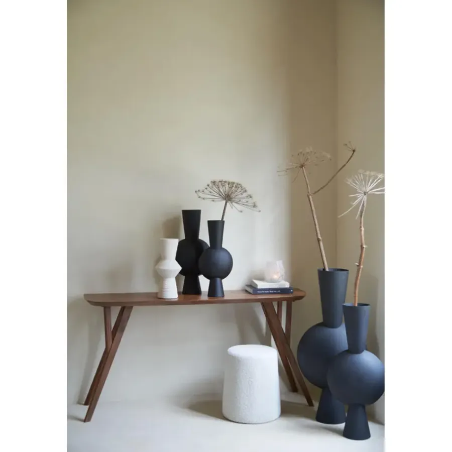 Vazen-Light & Living Vaas Kavandu - Zwart - 31x20x60cm