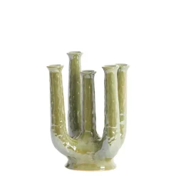 Vazen-Light & Living Vaas Leonjo - Groen - 22x16,5x30cm