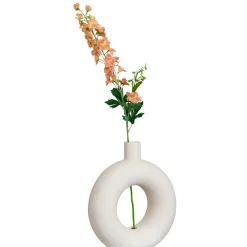 Leen Bakker Vaas Lotus - off-white - 33x30x10 cm